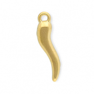 Stainless Steel - Rostfrei Stahl Anhänger Cornicello Gold