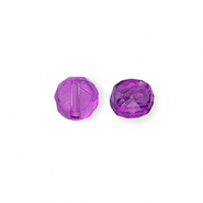 Glas Top Facett Perlen Purple