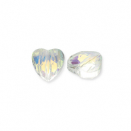 Fashion Facett Perlen Herz Transparent-AB coating
