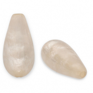Polaris Elements Perlen Tropfenform Polmo Beige