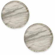 20 mm flach Cabochon Polaris Elements Las Vegas Beige