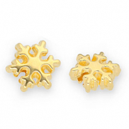 Metall Perlen DQ Schneeflocke Gold (Nickelfrei)