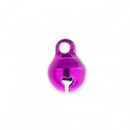 Metall Anhänger Glöckchen 6mm Purple