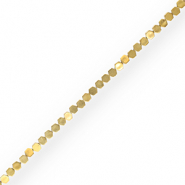 Hämatit Perlen Hexagon Gold