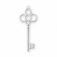 Metall Anhänger Schlüssel Silver