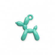 Metall Anhänger Ballonhund Turquoise-green