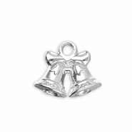 Metall Anhänger Glocken Silver