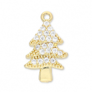 Brass TQ Metall Anhänger Weihnachtsbaum Gold-transparent