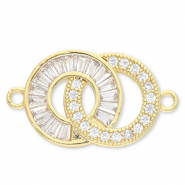 Brass TQ Metall Zwischenstück Rond Gold-transparent