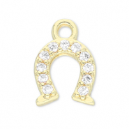 Brass TQ Metall Anhänger Hufeisen Gold-transparent