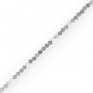 Hämatit Perlen Hexagon Silver