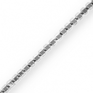 Hämatit Perlen Hexagon Silver