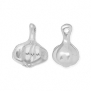 Metall Anhänger DQ Knoblauch Antik silber (Nickelfrei)