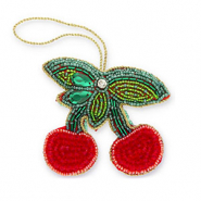 Trendy-Anhänger Kirschen Green-red-gold
