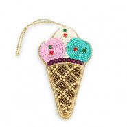 Trendy-Anhänger Ice Lolly Brown-multicolour-gold