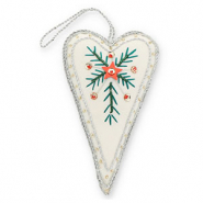 Trendy-Anhänger Herz White-green-red-silver