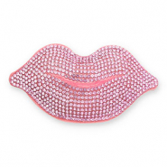 Statement hangers mit Strass Kiss Light pink