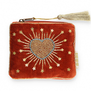 BY31® Etui Herz mit Sterne Rust red-gold-blue