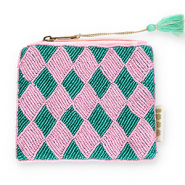BY31® Etui Rhombus Teal green-mauve-mint green-gold