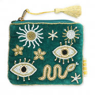 BY31® Etui Mystik Dark green-white-nude peach-gold