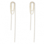 Eco-brass® (nachaltiges Messing) Ohrringe / Ohrstecker mit Strass Gold-crystal
