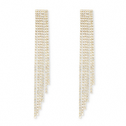 Eco-brass® (nachaltiges Messing) Ohrringe / Ohrstecker mit Strass Gold-crystal