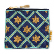 BY31® Etui Sterne Dark blue-light teal blue-gold
