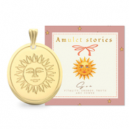BY31® Stainless Steel - Rostfrei Stahl Anhänger Sonne Gold