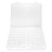 Schmuck Aufbewahrungsboxen mit 14x4 Fächern Transparent