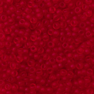 Miyuki Rocailles 11/0 Transparent matte ruby red 11-141F