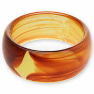 Resin-Armbänder Bangle Transparent amber brown