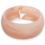 Resin-Armbänder Bangle Light pink-white