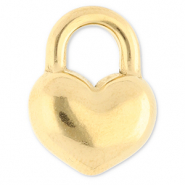 Stainless Steel - Rostfrei Stahl Anhänger Herz Gold