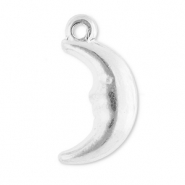 Stainless Steel - Rostfrei Stahl Anhänger Mond Silver