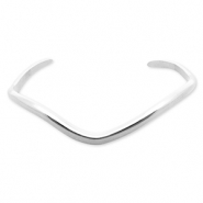 Armbänder aus Stainless Steel - Rostfreiem Stahl Bangle Silver
