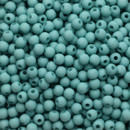 4 mm Acrylperlen Aqua green