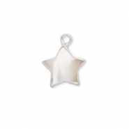 Süsswasserperlen Anhänger Stern Silver-Natural white