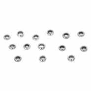 Stainless steel - Rostfrei Stahl Perlen 2.5 mm Silver