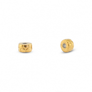 Stainless steel - Rostfrei Stahl Perlen Rondell Gold