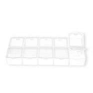 Schmuck Aufbewahrungsboxen mit 10 Fächern Transparent