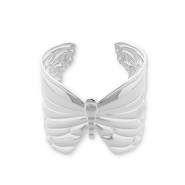 Armbänder aus Stainless Steel - Rostfreiem Stahl Bangle Schmetterling Silver