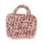 Handgehäkelte Täschchen Mauve pink
