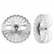 Stainless Steel - Rostfrei Stahl Schmuckzubehör Ohrring Verschluss Silver
