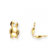 Stainless Steel - Rostfrei Stahl Schmuckzubehör Kalotten 2 mm Gold