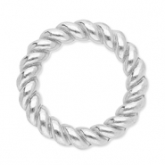 Stainless Steel - Rostfrei Stahl Schmuckzubehör Ring 10 mm Silver