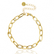 Gliederarmbänder aus Stainless Steel - Rostfreiem Stahl Gold