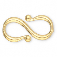Stainless Steel - Rostfrei Stahl Schmuckzubehör S-Haken-Verschluss Gold