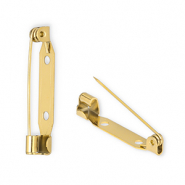 Stainless Steel - Rostfrei Stahl Schmuckzubehör Sicherheits-Broschennadel Gold
