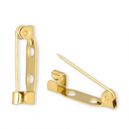 Stainless Steel - Rostfrei Stahl Schmuckzubehör Sicherheits-Broschennadel Gold