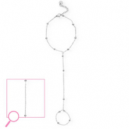 Handketten aus Stainless Steel - Rostfreiem Stahl Ball Silver